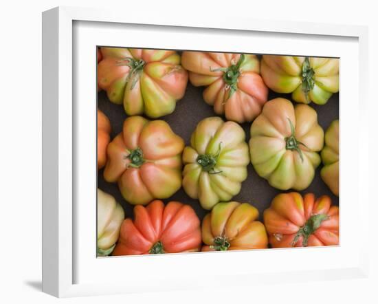 Tomatoes, Positano, Amalfi Coast, Campania, Italy-Walter Bibikow-Framed Premium Photographic Print