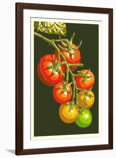 Tomatoes-Lantern Press-Framed Art Print