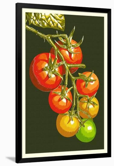 Tomatoes-Lantern Press-Framed Art Print