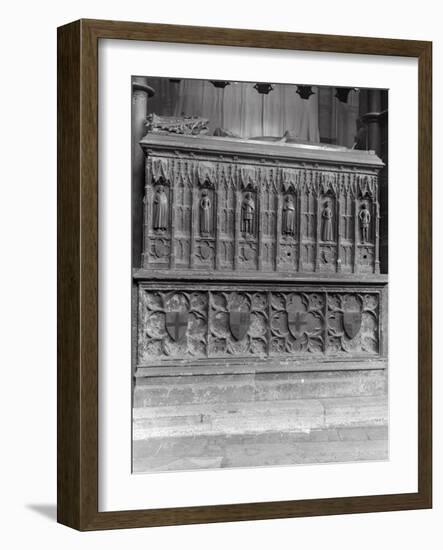 Tomb at Westminster Abbey, London-Frederick Henry Evans-Framed Photographic Print