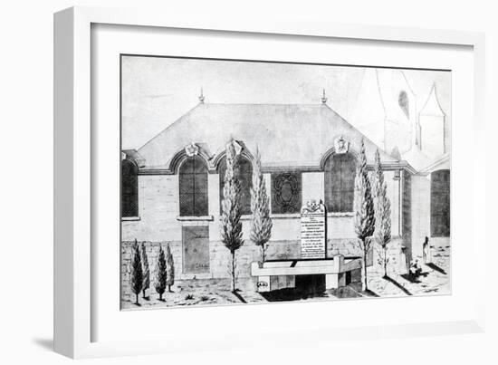 Tomb Built in 1790 in Cemetery of Saint-Paul in Paris, for Dead Found at Bastille-null-Framed Giclee Print