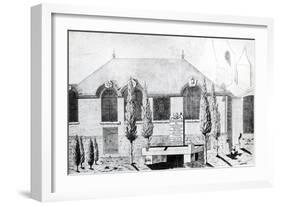 Tomb Built in 1790 in Cemetery of Saint-Paul in Paris, for Dead Found at Bastille-null-Framed Giclee Print