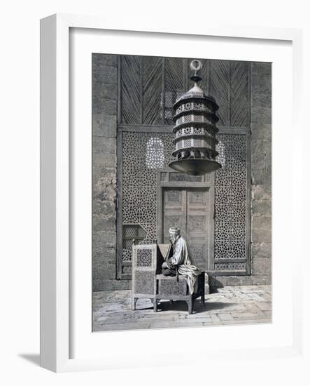 Tomb Door, Mosque of Sultan Barquq, 19th Century-Emile Prisse d'Avennes-Framed Giclee Print