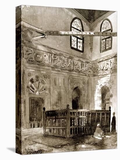 Tomb in a Mosque, Cairo, Egypt, 1928-Louis Cabanes-Stretched Canvas