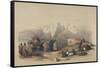 Tomb of Aaron, from 'The Holy Land', Engraved by Louis Haghe (1806-85)-David Roberts-Framed Stretched Canvas