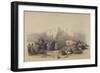 Tomb of Aaron, from 'The Holy Land', Engraved by Louis Haghe (1806-85)-David Roberts-Framed Premium Giclee Print