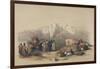 Tomb of Aaron, from 'The Holy Land', Engraved by Louis Haghe (1806-85)-David Roberts-Framed Giclee Print