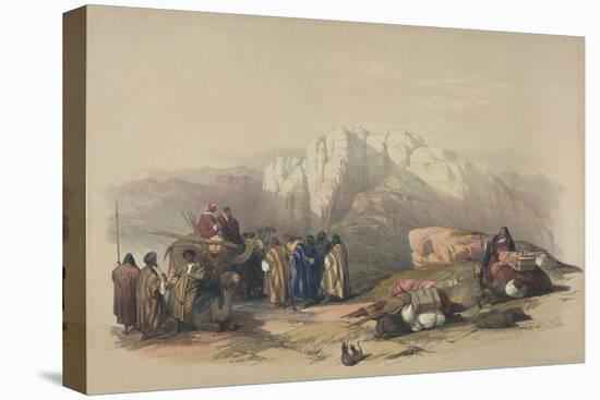 Tomb of Aaron, from 'The Holy Land', Engraved by Louis Haghe (1806-85)-David Roberts-Stretched Canvas
