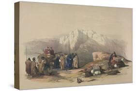 Tomb of Aaron, from 'The Holy Land', Engraved by Louis Haghe (1806-85)-David Roberts-Stretched Canvas