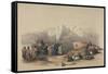 Tomb of Aaron, from 'The Holy Land', Engraved by Louis Haghe (1806-85)-David Roberts-Framed Stretched Canvas