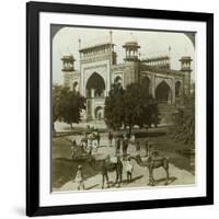 Tomb of Akbar, Sikandarah, Uttar Pradesh, India, C1900s-Underwood & Underwood-Framed Photographic Print