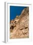 Tomb of Ataxerxes I and carved relief below, Naqsh-e Rostam Necropolis, near Persepolis, Iran, Midd-James Strachan-Framed Photographic Print