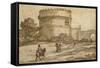 Tomb of Cecilia Metella-Claude Lorraine-Framed Stretched Canvas