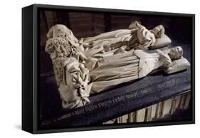 Tomb of Charles I of Bourbon and His Wife Agnes of Burgundy-Jacques Morel-Framed Stretched Canvas