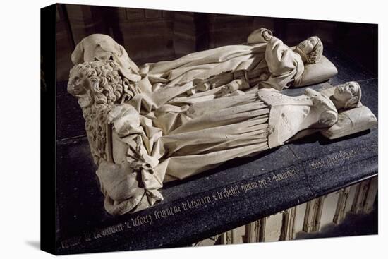 Tomb of Charles I of Bourbon and His Wife Agnes of Burgundy-Jacques Morel-Stretched Canvas