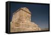 Tomb of Cyrus the Great, 576-530 BC, Pasargadae, UNESCO World Heritage Site, Iran, Middle East-James Strachan-Framed Stretched Canvas