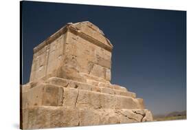 Tomb of Cyrus the Great, 576-530 BC, Pasargadae, UNESCO World Heritage Site, Iran, Middle East-James Strachan-Stretched Canvas