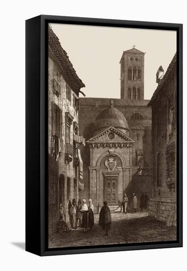 Tomb of Dante Alighieri-Samuel Prout-Framed Stretched Canvas