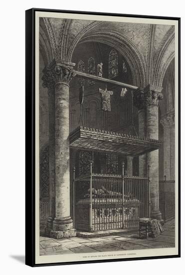 Tomb of Edward the Black Prince in Canterbury Cathedral-Samuel Read-Framed Stretched Canvas