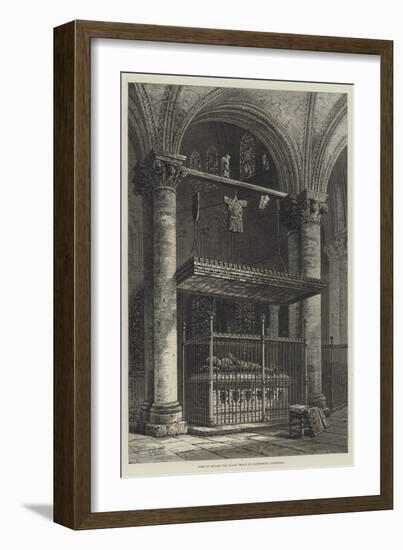 Tomb of Edward the Black Prince in Canterbury Cathedral-Samuel Read-Framed Giclee Print