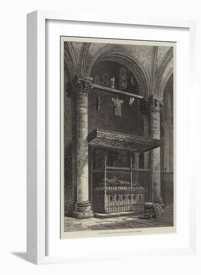 Tomb of Edward the Black Prince in Canterbury Cathedral-Samuel Read-Framed Giclee Print
