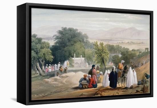 Tomb of Emperor Babur, Kabul, First Anglo-Afghan War 1838-1842-James Atkinson-Framed Stretched Canvas