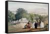 Tomb of Emperor Babur, Kabul, First Anglo-Afghan War 1838-1842-James Atkinson-Framed Stretched Canvas