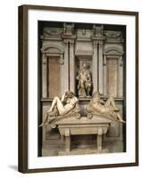 Tomb of Giuliano De' Medici, 1520-34-Michelangelo Buonarroti-Framed Giclee Print