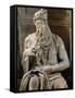 Tomb of Giulio II: Moses, by Buonarroti Michelangelo, 1513, 16th Century, Marble-Michelangelo Buonarroti-Framed Stretched Canvas