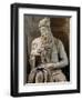 Tomb of Giulio II: Moses, by Buonarroti Michelangelo, 1513, 16th Century, Marble-Michelangelo Buonarroti-Framed Photographic Print