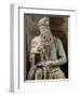 Tomb of Giulio II: Moses, by Buonarroti Michelangelo, 1513, 16th Century, Marble-Michelangelo Buonarroti-Framed Photographic Print