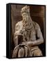 Tomb of Giulio Ii: Moses-null-Framed Stretched Canvas
