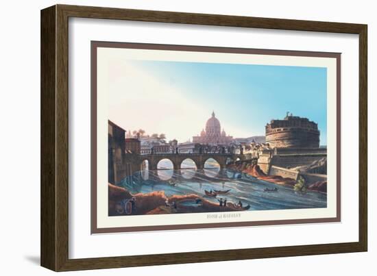 Tomb of Hadrian-M. Dubourg-Framed Art Print