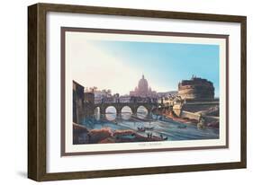 Tomb of Hadrian-M. Dubourg-Framed Art Print