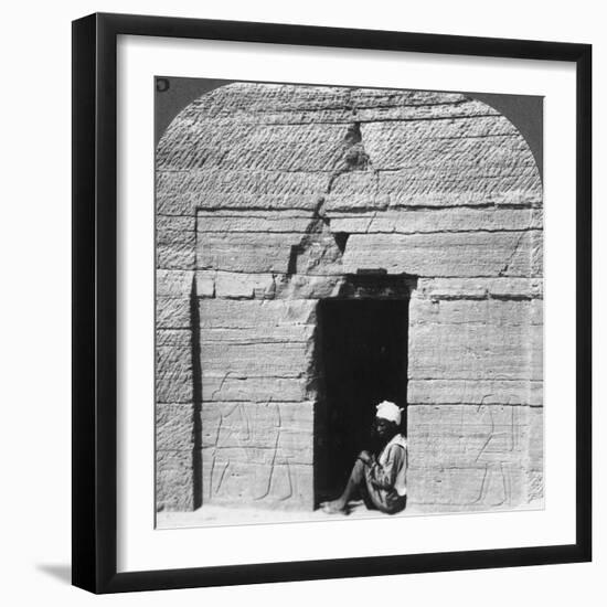 Tomb of Harkhuf, a Frontier Baron in the Days of the Pyramid Builders, Assuan (Aswa), Egypt, 1905-Underwood & Underwood-Framed Photographic Print