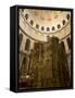 Tomb of Jesus Christ, Church of the Holy Sepulchre, Old Walled City, Jerusalem, Israel-Christian Kober-Framed Stretched Canvas