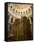 Tomb of Jesus Christ, Church of the Holy Sepulchre, Old Walled City, Jerusalem, Israel-Christian Kober-Framed Stretched Canvas