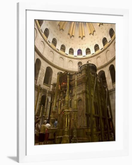 Tomb of Jesus Christ, Church of the Holy Sepulchre, Old Walled City, Jerusalem, Israel-Christian Kober-Framed Photographic Print