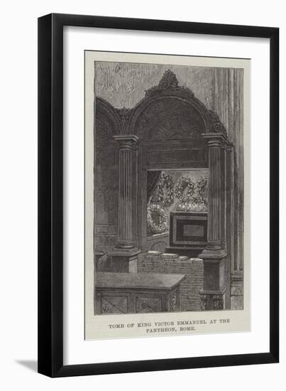 Tomb of King Victor Emmanuel at the Pantheon, Rome-Frank Watkins-Framed Premium Giclee Print