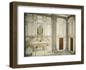 Tomb of Lorenzo De' Medici, 1524-1534-Michelangelo Buonarroti-Framed Giclee Print