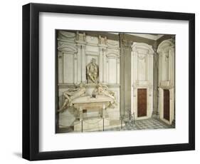 Tomb of Lorenzo De' Medici, 1524-1534-Michelangelo Buonarroti-Framed Giclee Print