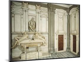 Tomb of Lorenzo De' Medici, 1524-1534-Michelangelo Buonarroti-Mounted Giclee Print