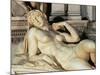 Tomb of Lorenzo De Medici, Detail of Dawn-Michelangelo Buonarroti-Mounted Giclee Print