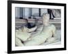 Tomb of Lorenzo De Medici, Detail of Dusk-Michelangelo Buonarroti-Framed Giclee Print