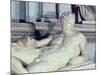 Tomb of Lorenzo De Medici, Detail of Dusk-Michelangelo Buonarroti-Mounted Giclee Print