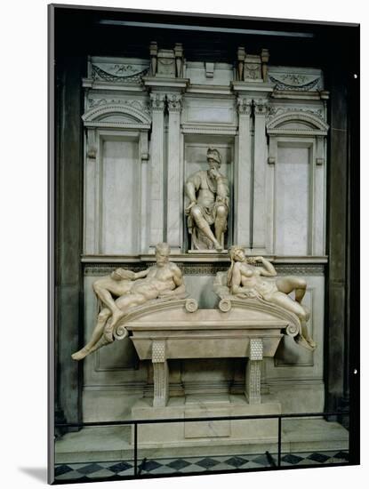 Tomb of Lorenzo de Medici-Michelangelo Buonarroti-Mounted Giclee Print