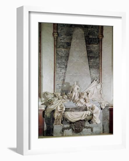 Tomb of Marshal Maurice de Saxe 1756-77-Jean-baptiste Pigalle-Framed Giclee Print