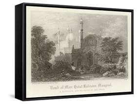 Tomb of Meer Haiat Kalender, Mungrool, India-Henry Warren-Framed Stretched Canvas