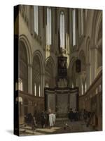 Tomb of Michiel De Ruyter in the Nieuwe Kerk, Amsterdam-Emanuel de Witte-Stretched Canvas