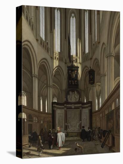 Tomb of Michiel De Ruyter in the Nieuwe Kerk, Amsterdam-Emanuel de Witte-Stretched Canvas